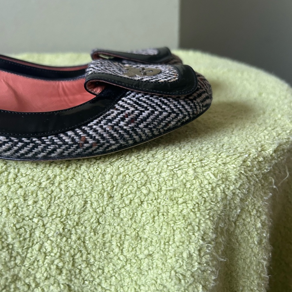 TO & CO Italy Elegant Black and Gray Women's Flats - Picture 4 of 12
